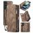 CaseMe 008 Samsung Galaxy S23 FE Cover Aftageligt 2-i-1-pungetui med Seddelrum - Brun