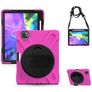 Mobigear SureGrip XGuard iPad Pro 12,9 pollici (2020) Plastica rigida / Silicone Back cover + Portapenna + Tracolla + Supporto - Rosa