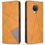 Mobigear Rhombus Slim Nokia G20 Funda tipo libro - Coñac