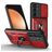 Mobigear Armor Ring Cam Slide Samsung Galaxy S26 FE Hard Case Back cover Shockproof with Ring Holder and Camera Slider - Red