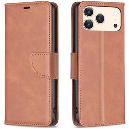 Mobigear Excellent iPhone 17 Pro Plånboksfodral med sedelfack - Brun