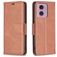 Mobigear Excellent Motorola Moto G24 Cover a libro portafoglio - Marrone
