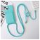 Mobigear Lanyard Card iPhone 15 Plus Silikone Cover med snor og kortholder - Blå