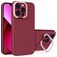 Mobigear Cube iPhone 14 Plus Hårdt Bagsidecover med Stander - Rød