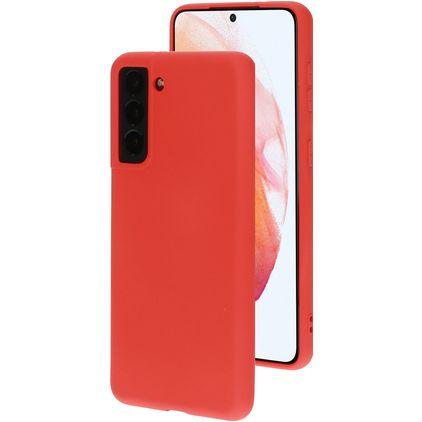 Mobiparts Samsung Galaxy S21 Silicona Carcasa - Scarlet Red