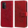 Mobigear Flowers OPPO A74 5G Cover a libro portafoglio - Rosso