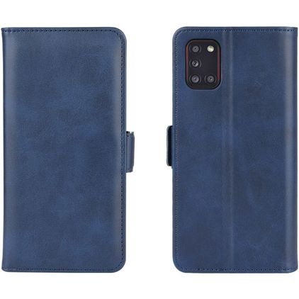 Mobigear Slim Magnet Samsung Galaxy A31 Funda tipo libro Cartera - Azul oscuro