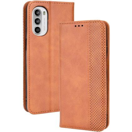 Mobigear Sensation Motorola Moto G52 Wallet case - Brown