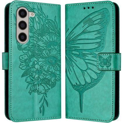 Mobigear Butterfly Samsung Galaxy Z Fold 6 Plånboksfodral med sedelfack - Grön