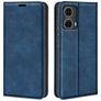 Mobigear Retro Slim Motorola Moto G85 Capa livro Carteira - Azul escuro