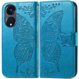 Mobigear Butterfly OPPO Reno 8T 5G Wallet case - Blue