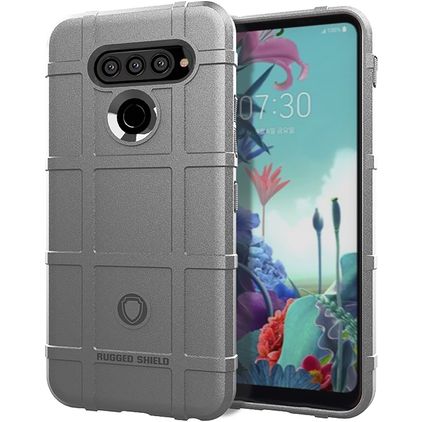 Mobigear Rugged Shield LG K51s TPU flexible Carcasa Antigolpes - Gris