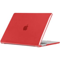 Mobigear Crystal Case MacBook Air 13 polegadas (2022-2026) Capa rígida para MacBook - Vermelho - Modelo A2681 / A3113 / A3240 / A3449