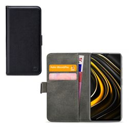 Mobilize Classic Gelly Wallet POCO M3 Lompakkokotelo + Setelitasku - Musta
