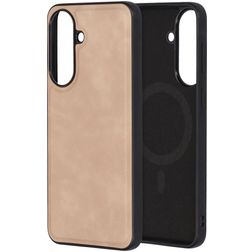 Mobiparts Classic Samsung Galaxy A57 MagSafe TPU / Keinonahka Suojakuori - Moonstone Beige