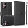 Mobigear Wallet iPhone 16 Plus 2-i-1-plånboksfodral med löstagbart skal med sedelfack - Svart