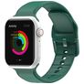 Mobigear Dashed Silikon Apple Watch Armband Spänne - 42/41/40/38 mm - Grön