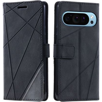 Mobigear Rhombus Google Pixel 9 Pro Cover a libro portafoglio - Nero