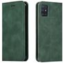 Mobigear Retro Slim Samsung Galaxy A71 Funda tipo libro Cartera - Verde