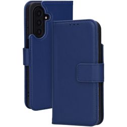 Mobiparts Wallet Samsung Galaxy A17 Vera pelle Cover a libro portafoglio - Blu
