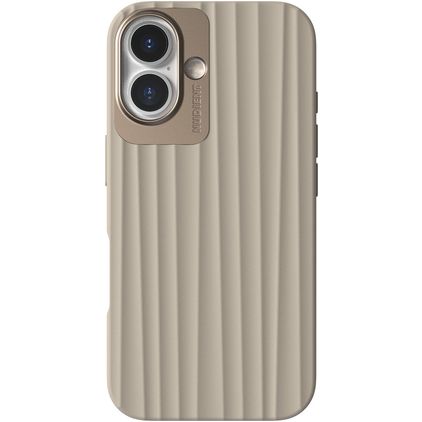 Nudient Bold iPhone 16 MagSafe Hardcase Etui plecki - Linen Beige