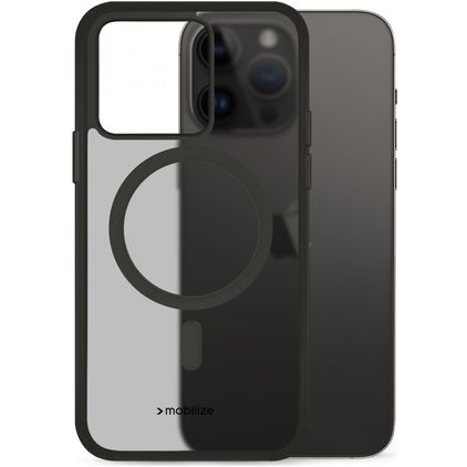 Mobilize Hybrid iPhone 14 Pro Max MagSafe Fodral Hårdplast Skal Stötsäkert - Svart