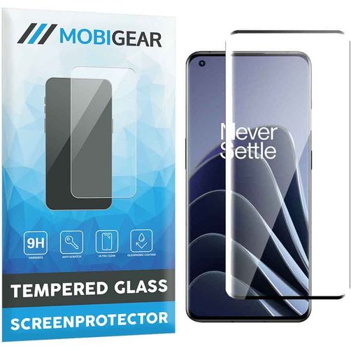 Mobigear Premium OnePlus 10 Pro Tempered Glass Screen Protector - Case Friendly - Black