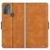 Mobigear Slim Magnet Motorola Moto G50 Wallet case - Cognac