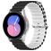 Mobigear Ocean Silikone Smartwatch Urrem Spændelås - 22 mm - Sort / Hvid