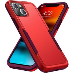 Mobigear Heavy Armor iPhone 14 Plus Hard Case Back cover Shockproof - Red