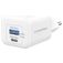 Mobilize Wall Charger Dual USB / USB-C Oplader Power Delivery 30W - Hvid