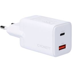 Cygnett Powerplus Dual USB / USB-C Cargador Power Delivery 45W - Blanco