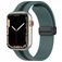 Mobigear Stripe Mag Silicone Apple Watch Cinturino Chiusura magnetica - 42/41/40/38 mm - Nero / Verde