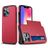 Mobigear Card iPhone 14 Plus Hard Case Back cover Shockproof with Card Holder - Red