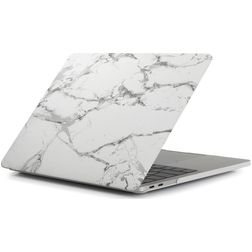 Mobigear Marble MacBook Pro 14 pulgadas (2021-2026) Carcasa rígida para MacBook - Blanco - Modelo A2442 / A2779 / A2918 / A2992 / A3401 / A3112 / A3434 / A3427 / A3426