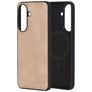 Mobiparts Classic Samsung Galaxy A57 MagSafe TPU / Cuero sintético Carcasa - Moonstone Beige