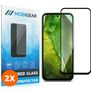 Mobigear Premium Google Pixel 8a Tempered Glass Screen Protector - Case Friendly - Black (2-Pack)