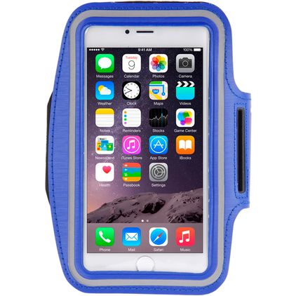 Mobigear Držák na mobil pro běh Neopren Sportovní obal Sportovní pouzdro na ruku (max 16 cm x 8 cm) - Tmavě modrá