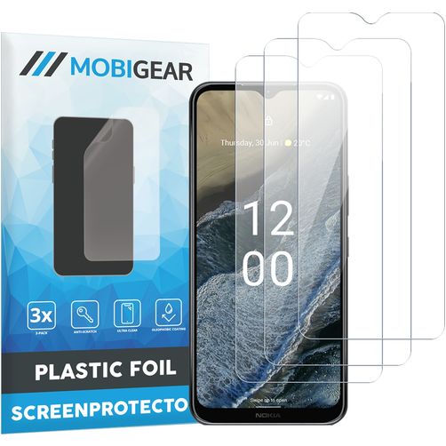 Mobigear Nokia G11 Película de ecrã em plástico - Compatível com capas (Pack de 3)