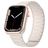 Mobigear Loop Mag Silikoni Apple Watch Ranneke Magneettilukko - 42/41/40/38 mm - Tähtivalkea