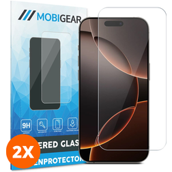 Mobigear iPhone 17 Pro Max Vetro Protezione schermo - Compatibile con le cover (confezione da 2)