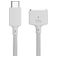Mobigear Nylon Braided USB-C to Apple MagSafe 3 Cable 2 Meter - White