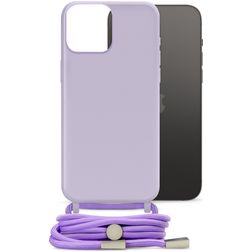 Mobilize Lanyard Gelly iPhone 14 Pro Max TPU flexível Capa com cordão - Pastel Purple