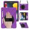Mobigear SureGrip XGuard iPad 9 (2021) Capa Plástico rígido / Silicone Capa traseira + Suporte para caneta stylus + Alça de ombro + Suporte - Roxo