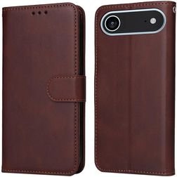 Mobigear Wallet iPhone Air Lompakkokotelo + Setelitasku - Ruskea