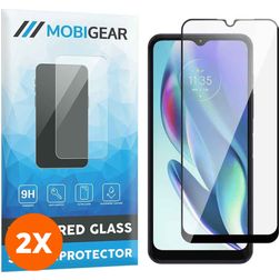Mobigear Premium Motorola Moto G50 Cristal templado Protector de pantalla - Compatible con fundas - Negro (pack de 2)