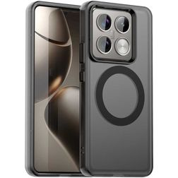 Mobigear Shockproof Xiaomi 14T Pro MagSafe Funda Plástico rígido Carcasa - Negro