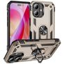 Mobigear Armor Ring iPhone 16 Plus Fodral Hårdplast Skal Stötsäkert med ringhållare - Guld