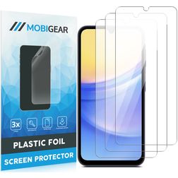 Mobigear Samsung Galaxy M15 Skærmbeskytter Folie - Case Friendly (3-pak)