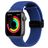 Mobigear Braided Mag Nailon Apple Watch Ranneke Magneettilukko - 49/46/45/44 mm - Sininen